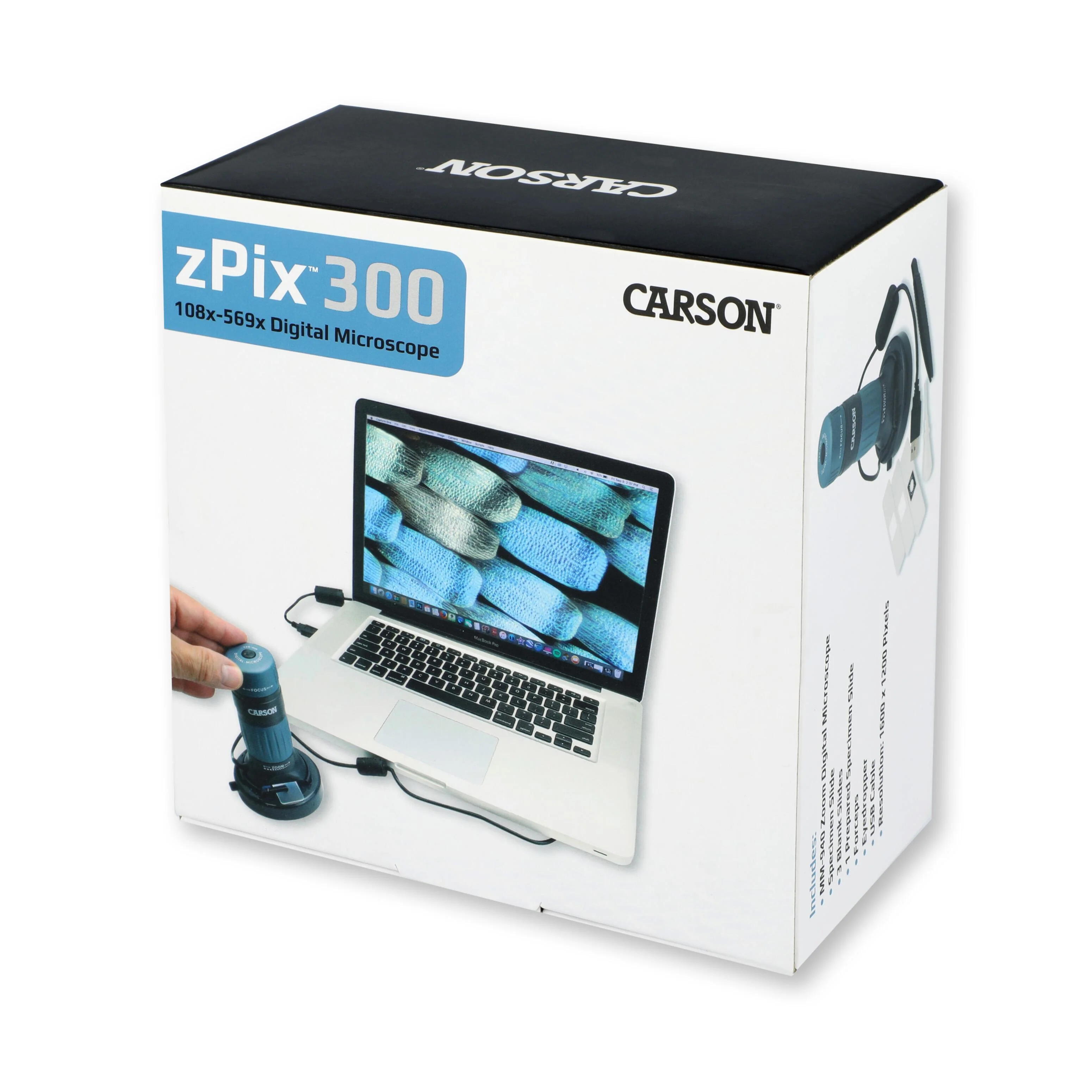 Carson zPix300 Zoom 86-457x USB digital microscope (mm940) - Image 5