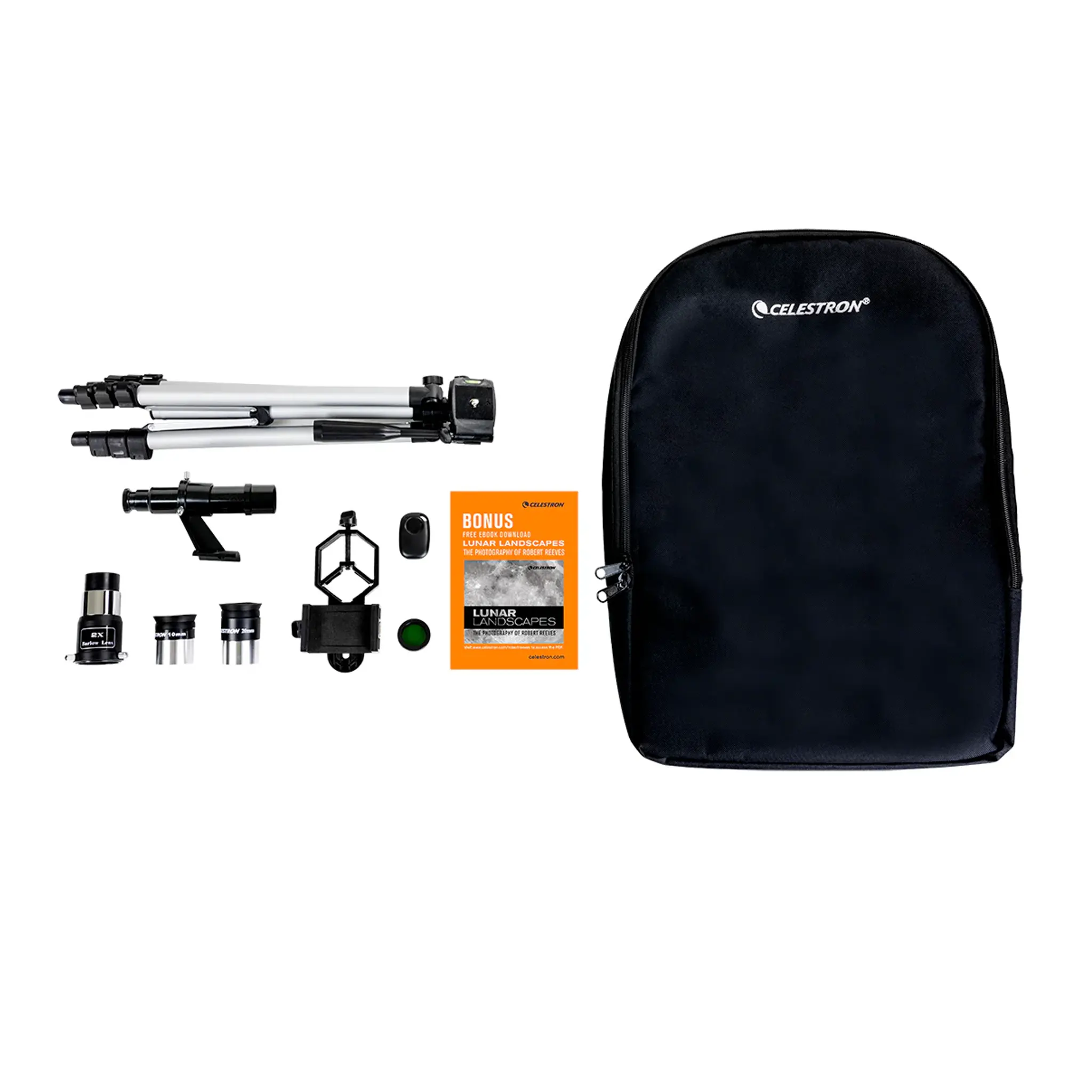 Celestron Travel Scope 70 DX Portable Telescope with Smartphone Adapter - Image 2