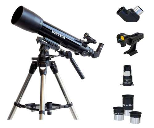 saxon 1026-AZ3 SC Refractor Telescope with Steel Tripod - Image 2
